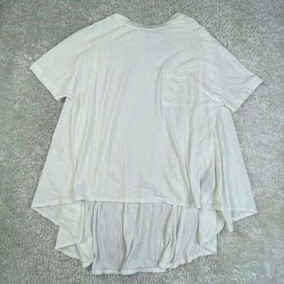 Cog The Big Smoke Delta T-Shirt Linen Blend White Womens OS - Picture 6 of 9